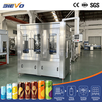 8000CPH 500ml Automatische Aluminium-Dosenfüllmaschine für Energydrinks Schlüsselfertige Dosenabfüllanlage SUS304 für Softdrink-Hersteller