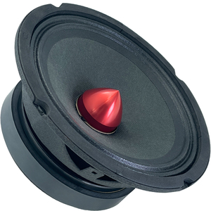 Altoparlanti Midrange Professionali a Proiettile da 6,5 Pollici per Autoradio, 4 Ohm in Alluminio Rosso - Product Image 1