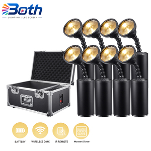 Mini projecteur sans fil à piles 10W LED pour discothèque, pub, théâtre, décoration de mariage - Product Image 1