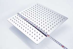 ชุดรางสกรูโครเมียมแบบบางพิเศษ,ชุดฝักบัวแบบสี่เหลี่ยมเหนือศีรษะระบบกันหยด - Product Image 4