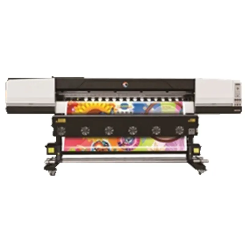 New design galaxy Universal 1.8m 6ft Roll to roll UV printer for 3D wall paper printing machine