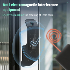 Cerradura Inteligente para Puerta Exterior Glomarket con Wi-Fi, Nube, App Tuya, IP65 Impermeable, Aleación de Aluminio, Reconocimiento de Huella Digital, Puerta de Madera, USB - Product Image 5