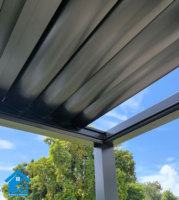 Pergola en alliage d'aluminium sur mesure de haute qualité Sweet Home, pavillon extérieur à toit à lames de bonne qualité, installation facile pour le jardin