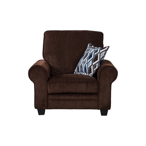 Elegant Velvet <b>Sofa</b> Chair with <b>Wooden</b> <b>Frame</b> Single Seat Recliner Modern Design Soft Foam for Office Living Room Apartment - Product Image 4