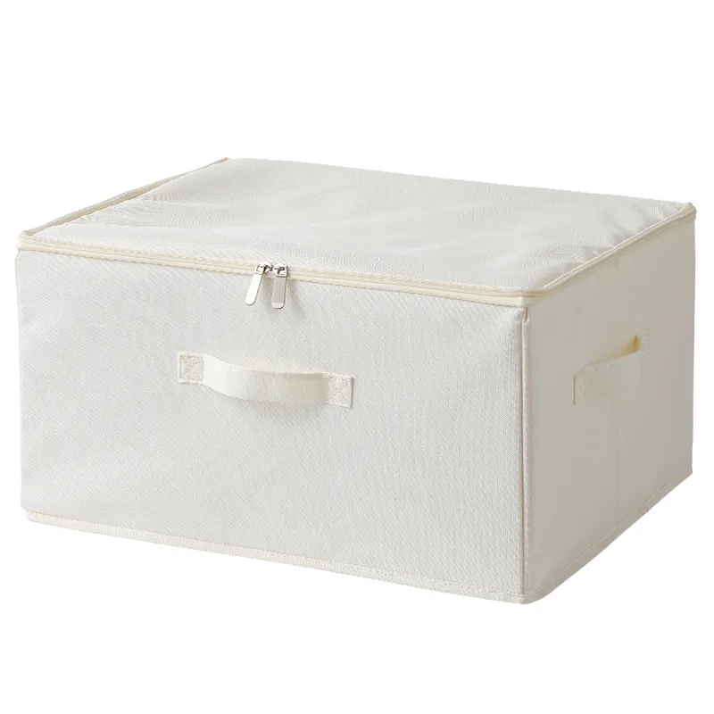 Caja de almacenamiento de ropa Oxford plegable, cesta a prueba de humedad, con cremallera, para el hogar, guardarropa