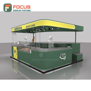 Professional Coffee Merchandise Display Rack Tempered Glass Front Branded Product Area Coffee Shop Display Rack - Product Image 3