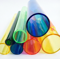 Vente d'usine : tubes acryliques transparents colorés, tubes acryliques en plastique dur, tuyaux PMMA pour la décoration et l'éclairage, modèle personnalisé