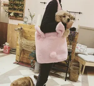 In Magazzino Simpatico Gatto Con Gli di Disegno di Inverno Della Peluche Caldo Delle Signore Peloso Borse A Mano Delle Donne Borse BORSE Per Le Ragazze di Moda