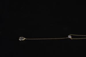 Lab Grown Diamond Gold Plated Round Brilliant Cut Collar de lujo para mujer - Product Image 3