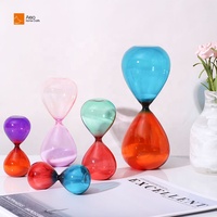 ALEO Vente flash Sablier classique bleu œuf de robin en cristal, sablier de 3 minutes et 5 minutes, avec ou sans logo