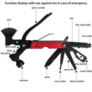 15-in-1 Multi-Tool Axe Pocket Knife <b>for</b> Camping Hunting <b>Fishing</b>, Christmas Birthday <b>Gifts</b> <b>for</b> Men <b>Dad</b> Husband Boyfriend - Product Image 3