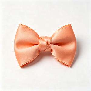 Nœud en satin prénoué doux pêche-orange pour bouquet floral de printemps, douche nuptiale, boîte cadeau de mariage, ornement de fête - Product Image 5