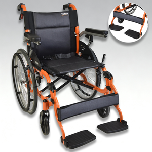 Aluminium Rolstoel Comfortabele Ergonomische Leuning Opvouwbare Rug SYIV100-30A Handmatige Rolstoel Voor Reis - Product Image 1