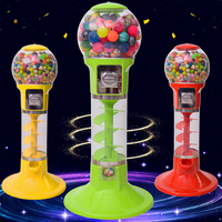 Distributeurs automatiques de bonbons en capsules à spirale Xunhe, distributeurs de bonbons à monnayeur personnalisés, distributeurs de bonbons gélifiés