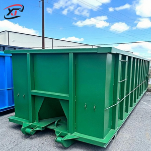 ตู้คอนเทนเนอร์เหล็กสำหรับงานก่อสร้าง ขนาดทุกขนาด รับผลิตตามแบบ (OEM) สำหรับรถพ่วงบรรทุกขยะ รูปทรงสี่เหลี่ยมผืนผ้า สำหรับเก็บเศษเหล็ก - Product Image 2