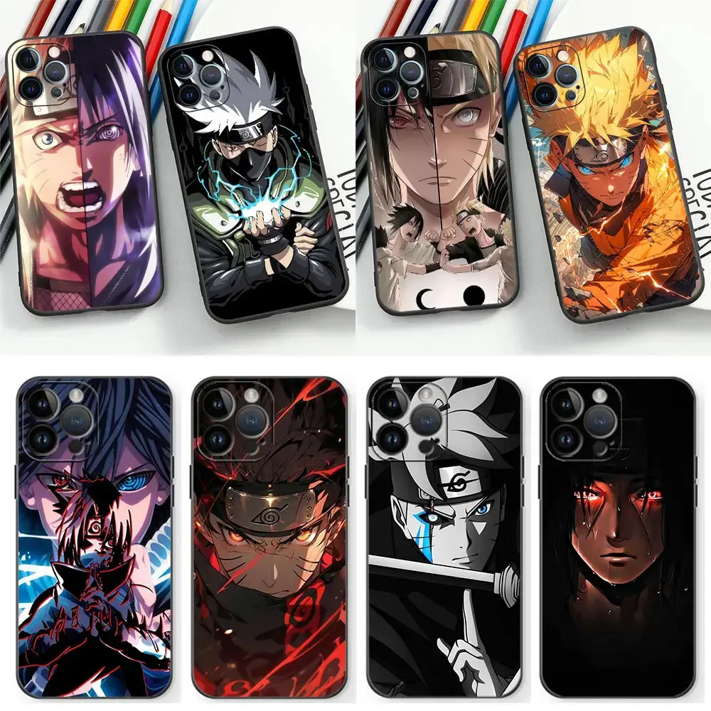 Étuis de téléphone portable de conception populaire couverture doux au toucher antichoc japonais Anime Narutoo étuis de téléphone portable