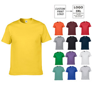 T-shirts pour hommes de haute qualité, logo imprimé sur écran personnalisé, 100% coton, 200 g/m², manches courtes, coupe ample - Product Image 1