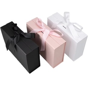 Trung Quốc Nhà máy tùy chỉnh bán lẻ mua sắm bao bì gấp Hộp quà tặng hộp với Ribbon đóng cửa gấp hộp từ - Product Image 4