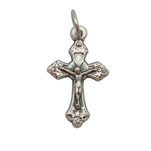 Icamino - Colgante de Rosario con Crucifijo de Aleación Importado de Italia, Joyería Religiosa de Alto Brillo para la Oración Católica - Product Image 2