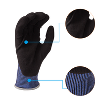 Gants de protection anti-coupure Snellsafty 18G ANSI A6 en nitrile givré, niveau 4 de protection contre les coupures, pour l'industrie, vente chaude en usine