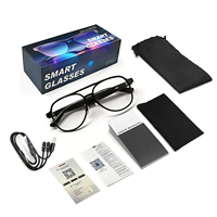 Lunettes intelligentes GM-82 avec interrupteur à effet Hall, charge magnétique, audio professionnel, enregistreur de réunion, mise en marche/arrêt automatique, traducteur IA