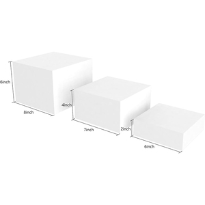 Tùy chỉnh kích thước tự chọn <span class=keywords><strong>Riser</strong></span> rõ ràng trong khi Acrylic cho thực phẩm hiển thị và bánh bảng phục vụ đứng cho thực phẩm hiển thị - Product Image 3