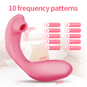 Vibrador de Doble Cabezal con Succión para Mujeres, con Succión Clitoriana y Vibración de Punto G, 10 Patrones, Recargable por USB, Juguetes Sexuales - Product Image 4