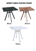 Table à manger pliante portable en plastique léger et moderne, mobilier d'extérieur durable pour les écoles, les hôtels, les jardins, les restaurants, les parcs
