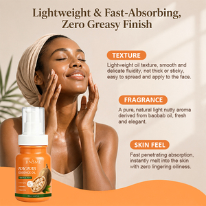 Baobab เอสเซนส์ออยล์เซรั่มต่อต้านริ้วรอยบนใบหน้าให้ความชุ่มชื่นกับผิวหน้าสำหรับผิวแห้งและแพ้ง่าย - Product Image 3