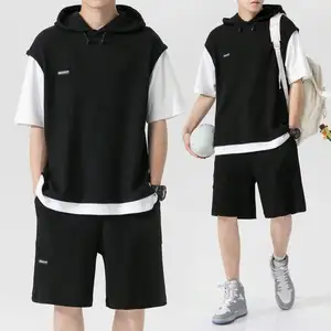 basketball uniformen jersey paar Suppliers-Sport T-Shirt Set Ein Paar schöne T-Shirt Ins Trend Sommer Marke Basketball Uniform Trikot Set