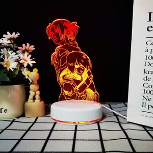 Luce Notturna LED Personalizzata a Tema L'Attacco dei Giganti con Pannello in Acrilico, Perfetta come Regalo - Product Image 2