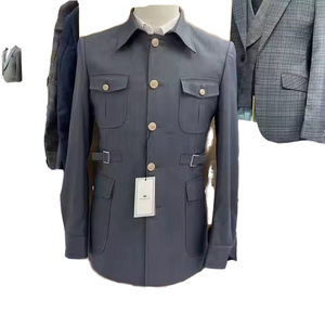 <span class=keywords><strong>Ensemble</strong></span> <span class=keywords><strong>Homme</strong></span> Mode Coupe Slim Blazer et <span class=keywords><strong>Pantalon</strong></span> Costume Tunique Chinoise <span class=keywords><strong>Veste</strong></span> Droite Manches Courtes <span class=keywords><strong>pour</strong></span> Plage <span class=keywords><strong>Mariage</strong></span> Cérémonie - Product Image 2
