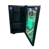 Kulkas Mini Display Monster untuk Minuman Energi Pintu Kaca dengan Logo LED Pendinginan Profesional Terlaris 2025 Pendingin Komersial