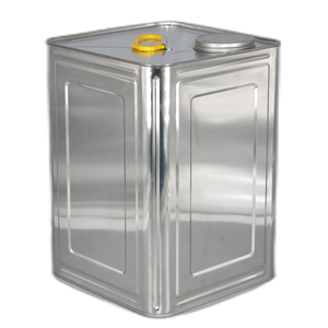 <span class=keywords><strong>Prix</strong></span> d'usine, boîte en fer vide de 20 l avec couvercle en métal et poignée en plastique, boîte en fer carrée imprimée de 18 l pour peinture - Product Image 1