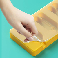 V1 DIY Moule à Glace de Dessin Animé Popsicle Lolly en Silicone de Qualité Alimentaire Sans BPA avec Couvercle