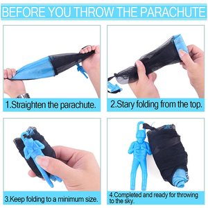 Paracaídas de Juguete de Plástico Barato HY Stock, Colores Unisex, Juguete para Lanzar al Aire Libre, Juguete Deportivo para Niños - Product Image 4