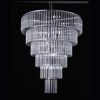 Support de lustre centres de table décoration lumières de plafond clair multicouche pédants suspendus lustre en or pour mariage