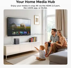 UGREEN DH4300 PLUS <span class=keywords><strong>NAS</strong></span> de bureau 4 baies, capacité 120 To, 8 Go de RAM LPDDR4X, 2,5 GbE, 4K pour disques 2,5 pouces USB, en stock - Product Image 4