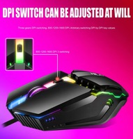 Most Competitive RGB Gaming Mouse LED Optical Ergonomic Design USB Wired Right-handed Compatible Laptops Desktops FCC Certified