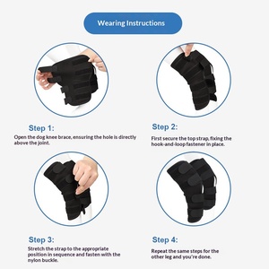 Équipement de protection pour animaux de compagnie (chats et chiens) en matériau SBR – Protection des articulations fragiles, bandage pour fracture du genou, attelle de soutien post-opératoire pour la patte - Product Image 4