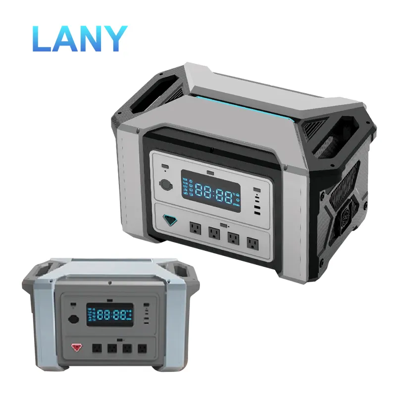 LANY taşınabilir güneş jeneratör 3000w güç kaynağı lityum kamp 110 AC DC USB ile 240V taşınabilir şarj güç istasyonu