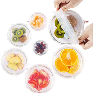 6 pièces de couvercles extensibles en silicone réutilisables, <span class=keywords><strong>couvercle</strong></span> universel en silicone pour bol, <span class=keywords><strong>couvercle</strong></span> en silicone pour pot, <span class=keywords><strong>couvercle</strong></span> en silicone pour la cuisine, couverture alimentaire fraîche pour la cuisine - Product Image 3