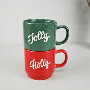 Fabricante que vende logotipo personalizado, superventas, Taza de cerámica, taza de café verde, taza de decoración de cerámica para beber esmaltada en Color de gran capacidad - Product Image 4
