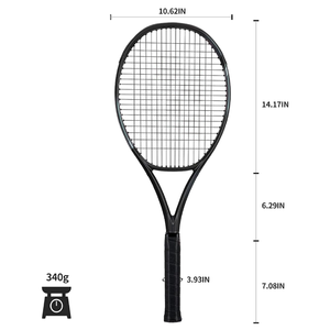 Ottima Racchetta da Tennis Bianca e Racchetta da Tennis Nera in Lega di Carbonio con Struttura Integrata, OEM Benvenuti - Product Image 2