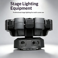 Projecteur de scène DJ LED DMX Stroboscope 8 bras Bee Eye 180W RGBW Laser Lumière de fête à télécommande à tête mobile pour Mariage et Soirée Disco