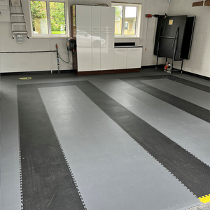 Dalles de sol de <span class=keywords><strong>garage</strong></span> antidérapantes emboîtables 400*400*18mm / Tapis de sol emboîtables en plastique amovibles pour lavage de voitures - Product Image 2