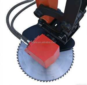 Tête de scie hydraulique professionnelle pour l'abattage d'arbres, moteur pour excavatrice 5-9T, accessoire de tête de scie circulaire certifié CE pour l'exploitation forestière - Product Image 3