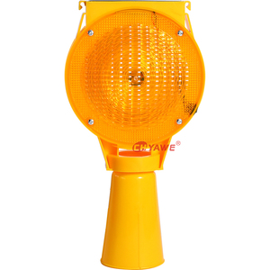 Luce di segnalazione <span class=keywords><strong>solare</strong></span> a LED <span class=keywords><strong>ambra</strong></span> YW-219T per barriere stradali, lampeggiante, per cantieri e isolamento del traffico - Product Image 3