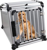 AFP-Caisse de voyage pliable et légère pour chien, boîte de transport en aluminium, cage de transport pour animaux de compagnie, pour l'extérieur