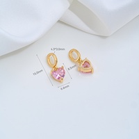 Pendentif rectangulaire long en laiton plaqué cuivre et or 14 carats, en forme de tulipe ou d'arc, fait main, accessoire de bijouterie DIY